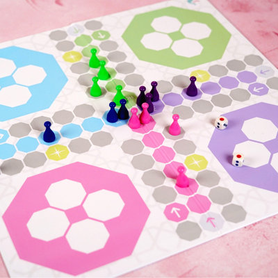 Peacock Supplies 4 Player Paper Snakes And Ladders