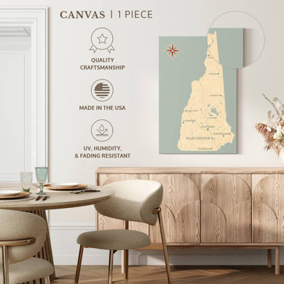 Aliaz New Hampshire Map