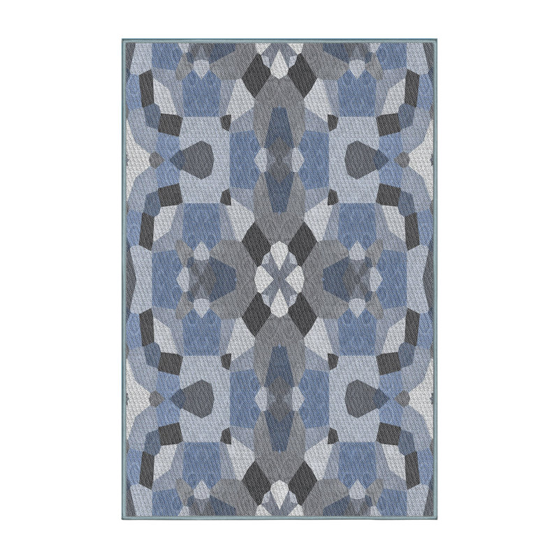 Geometric Indoor Rug, Rectangle 7' x 10'