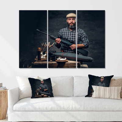 Portrait Of Hunter Photography I - Hunting & Fishing Wall Art Set
