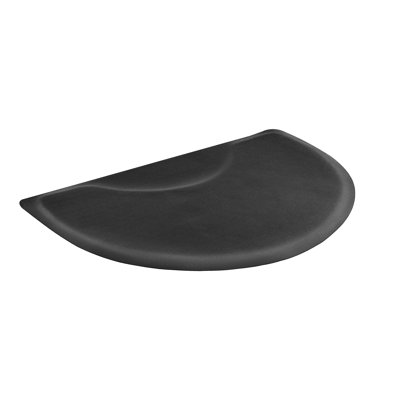 Salon Mat for Hair Stylist Semicircle Salon Chair Mat 1/2" Thick
