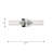 Sarita 2 Light Bathroom Bedroom Wall Fixture With Clear Ribbed Shade-112738211