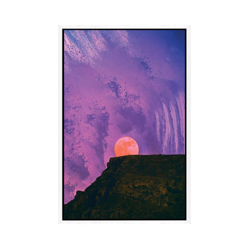 Fury Of Neptune by Nathan Head - Print on Canvas, White Framed, 66.04cm H x 45.72cm W x 3.81cm D