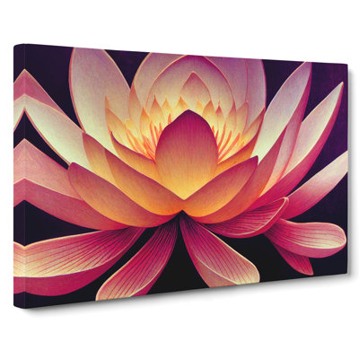 Incredible Lotus Flower - Wrapped Canvas