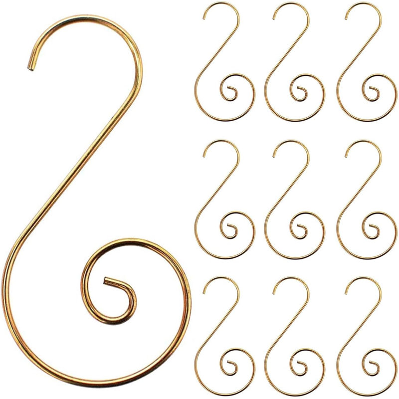 35cm PVC No Holiday Shaped Ornament, Gold