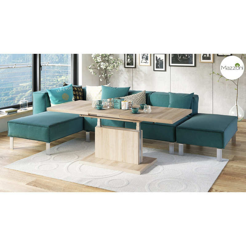 Aston Pedestal Coffee Table, Sonoma Oak