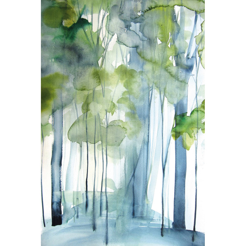 Reproduction d’art sur toile tendue « new growth » par christine lindstrom, H 12 po x l 8 po