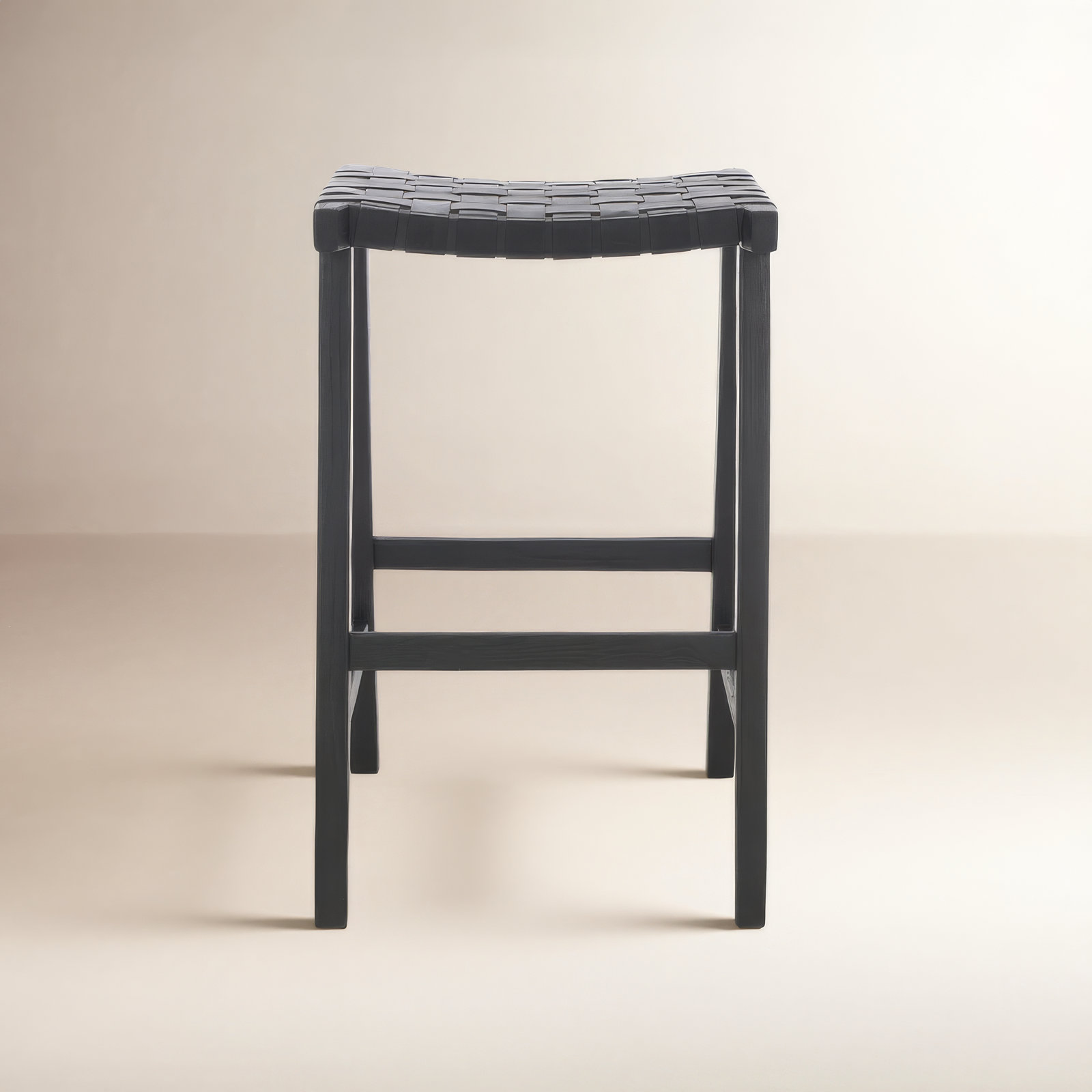Alston Bar Stool, Bar Stool (30” Seat Height), Black, Black