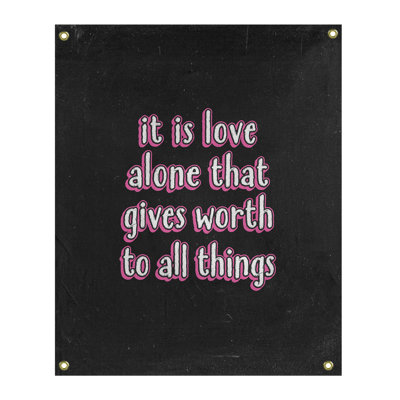Tapisserie tableau noir de polyester love quot