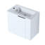 Meuble-lavabo de salle de bain avec lavabo, 22 po, fixation murale, porte à fermeture en douceur, petite apparence moderne