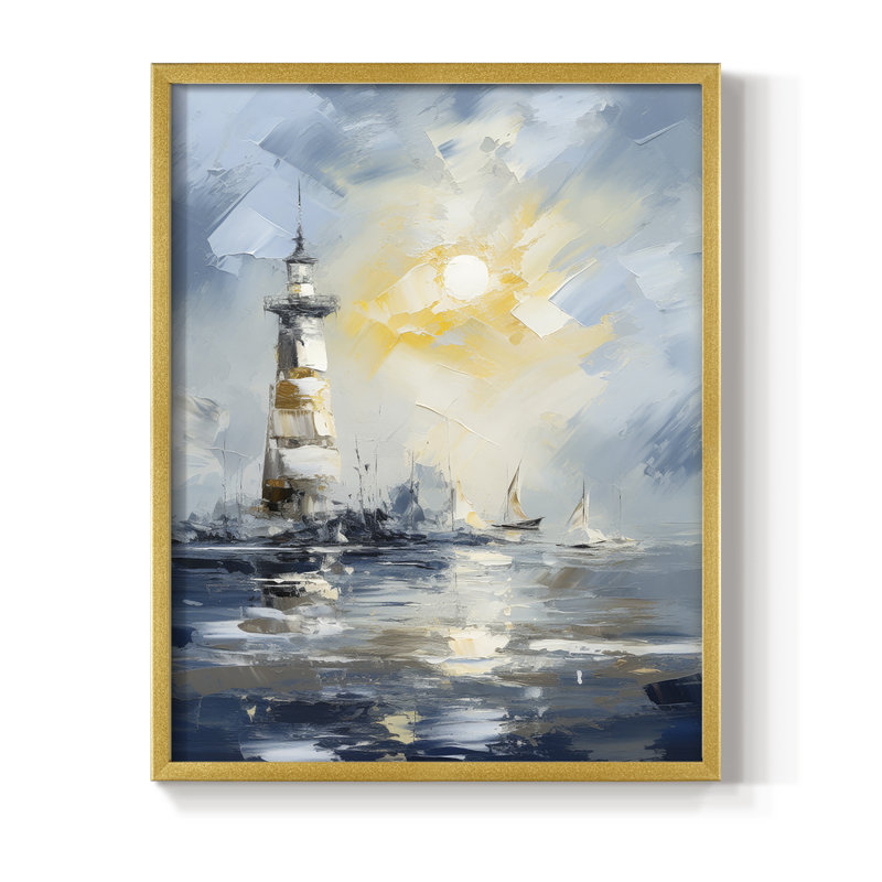 "NAUTICAL Series Dxi", H 15 po x l 12 po, Doré