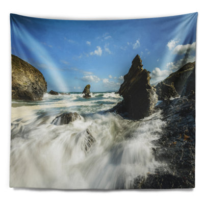 Tapisserie seascape rugissant atlantique côte atlantique