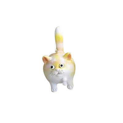 Christmas Catss Tail Erect Mini Catss Ornament Resin Home Decoration