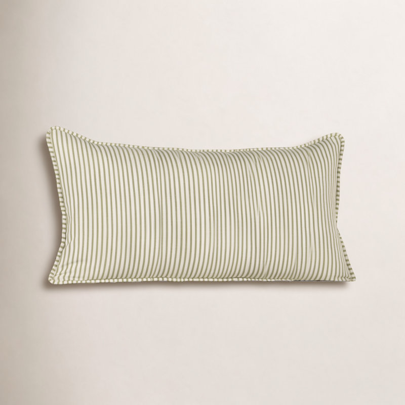 Oreiller Edan Nolhan Concorde, Vert, Rectangle H 14 po x l 26 po, Plumes