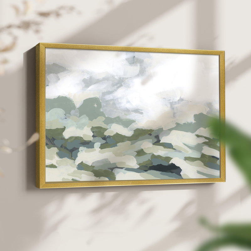 Verdant Hillside II -Framed Print - Restickable, 8" H x 10" W
