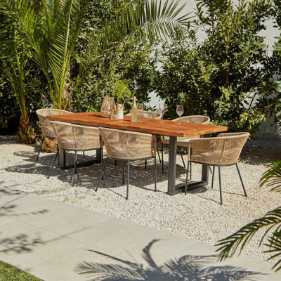 Fabiano Rectangular 6 - Person 175cm Long Dining Set with Cushions