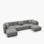 Ensemble de canapé modulaire Zola, chenille gris Zola-17018495