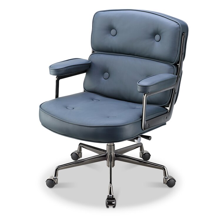 Ergonomic Executive Chair Latitude Run Upholstery Color: Black