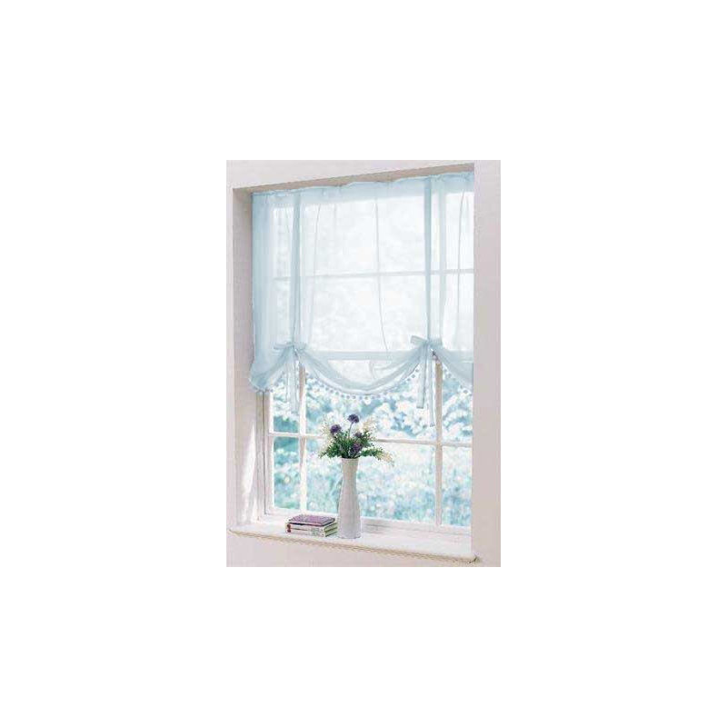 Kallaroo Sheer Single Panel, Duck Egg 100% Polyester