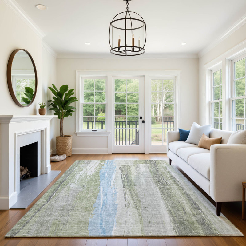 Premium Machine Washable Arnoldina AMF1845 Abstract Rug, Rectangle 8' x 10'