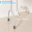 Portable Folding Manicure Table with HEPA Dust Collection, LED Lamp, Lockable Wheels, Black