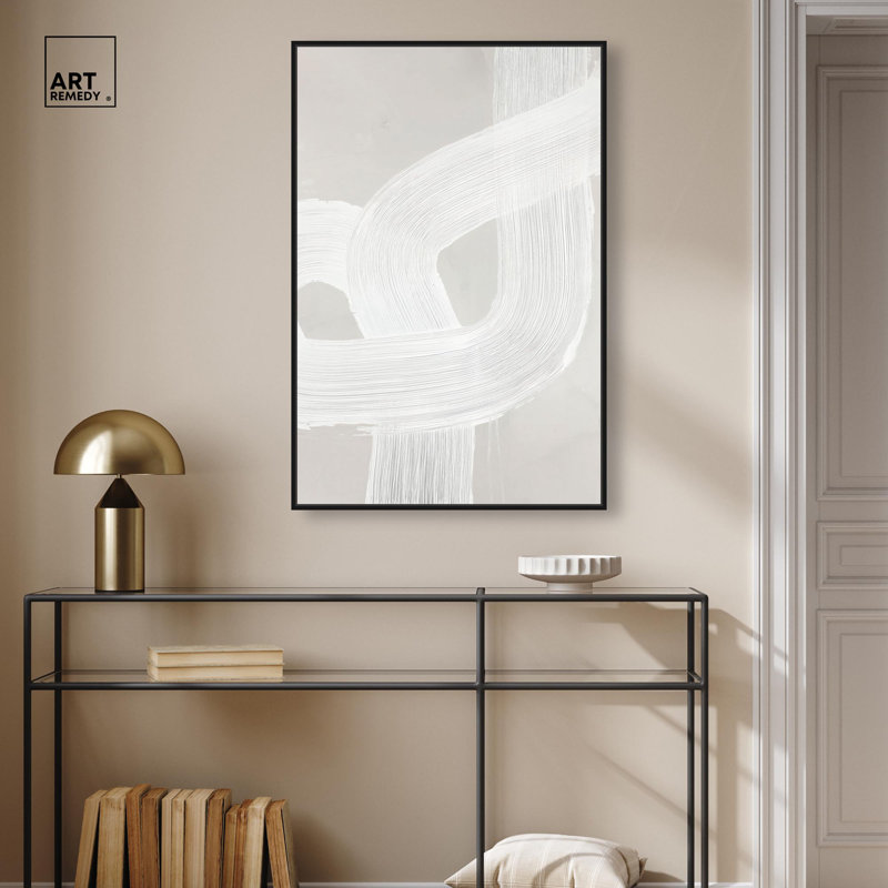 «Spontane Flow I», reproduction d'art sur toile par Art Remedy, H 31 po x l 21 po, Structure noire