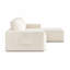 Canapé modulaire en forme de L en flanelle désossée avec siège profond, choix de méridienne orientée à droite, double poches latérales, aucun assemblage requis-132440248-132440253-132440250
