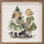 Vintage Girls Christmas With Large Tree