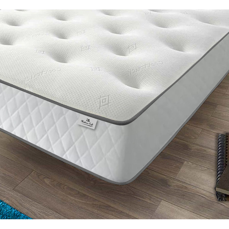 Aubriana Symple Stuff Open Coil Mattress, Small Single (2'6)