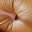 Causeuse coussin orange en cuir véritable-1901136110