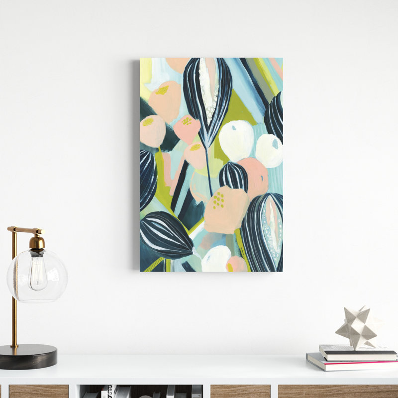«Glow Garden II», peinture sur toile, H 30 po x l 20 po