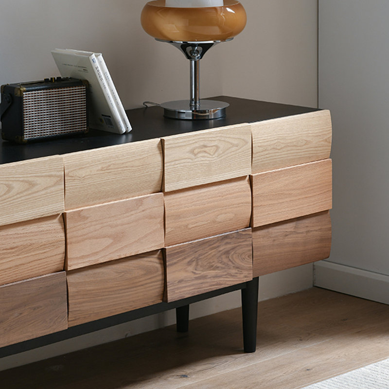 Meuble télé moderne de style minimaliste, 82.68"