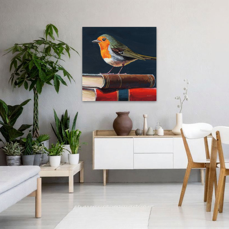 Academia Bird Study Contemporary Art, 36" H x 36" W