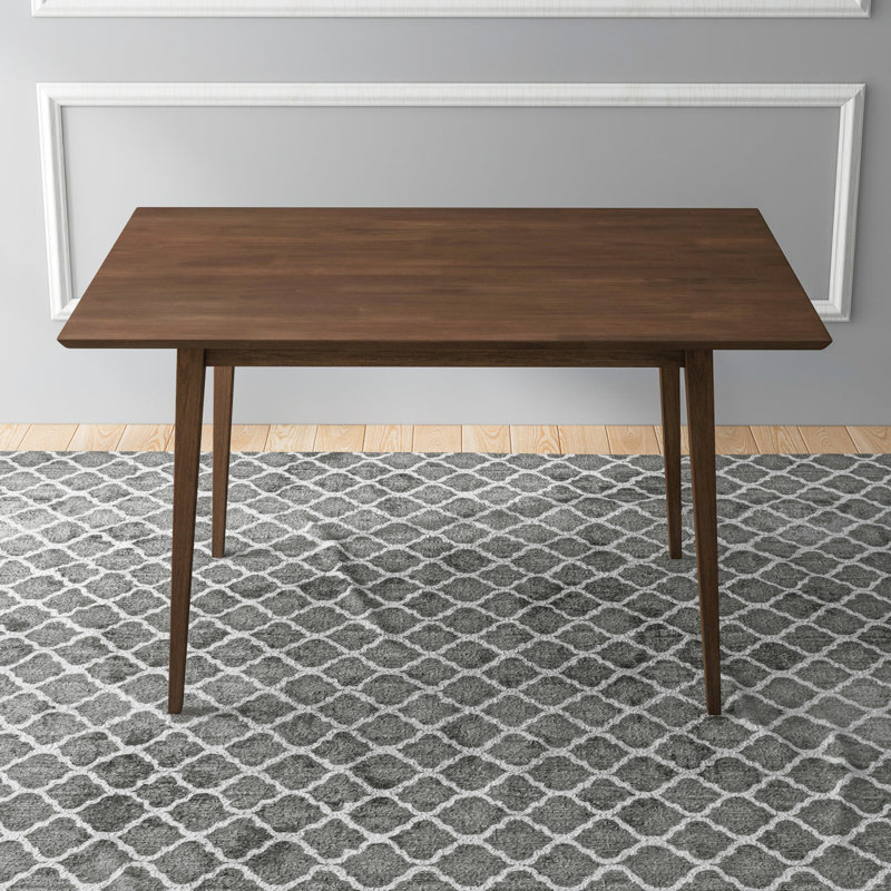 Table de salle à manger rectangulaire Mary, Noyer, 29.5"H x 29.5"L x 47"W