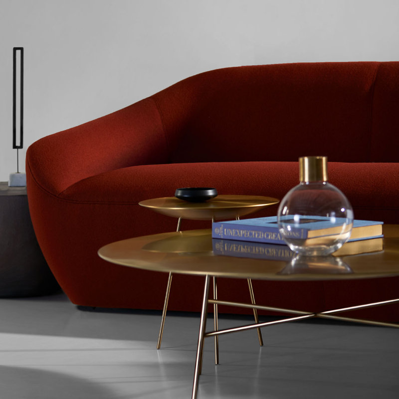 Bassa End Table, 18" H x 20" W x 20" D, Brushed
