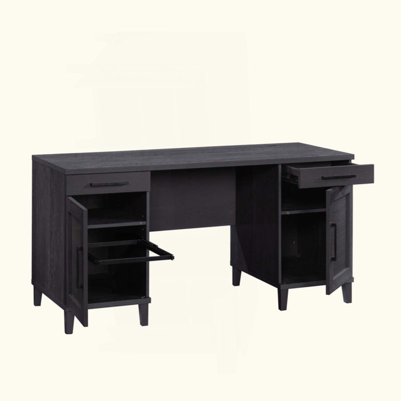 Bureau polyvalent élégant avec surface spacieuse et rangement organisé, parfait pour la maison ou le bureau.