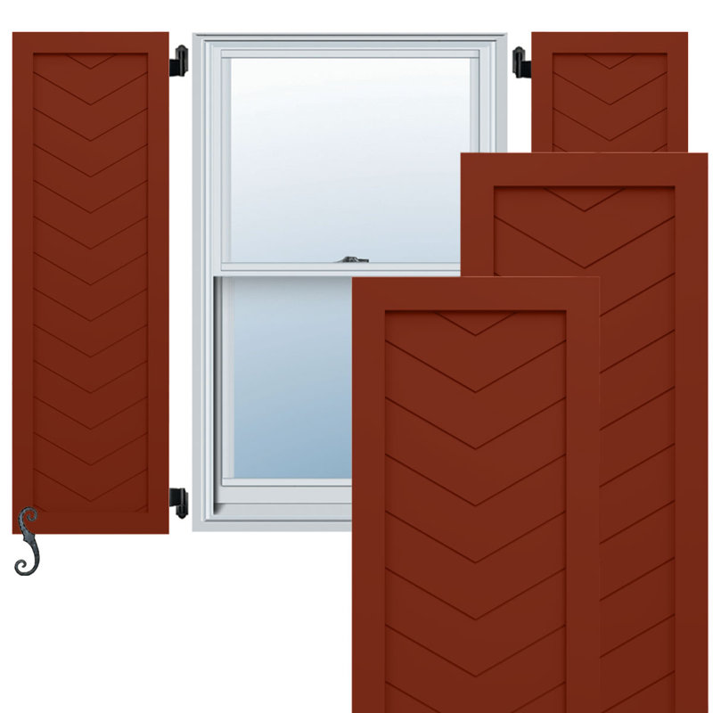 Volets EnduraCore, L 12 po, Rouge piment, 64"H