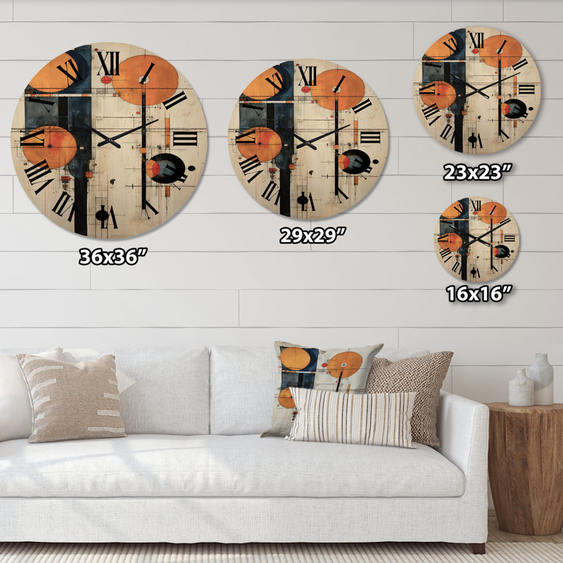 Solid Wood Wall Clock, Medium