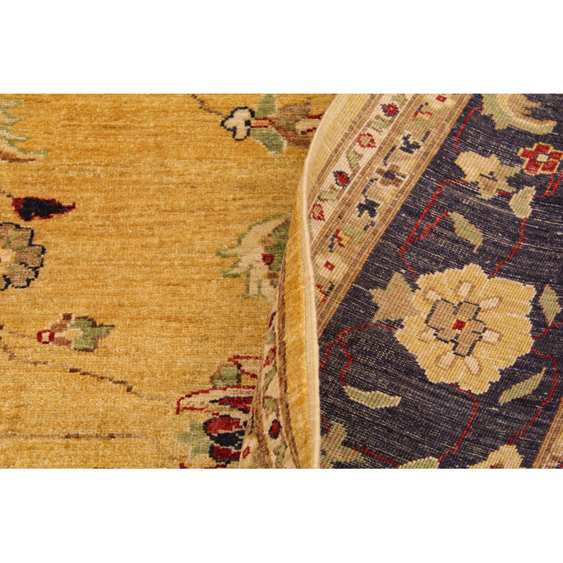 Tapis unique de style or des années 2000 de 9 pi x 11 pi 6 po par Arshs Fine Rugs