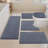 5 Piece Soft Absorbent Microfiber Bath Rug Set With Non-Slip Backing-2065653503