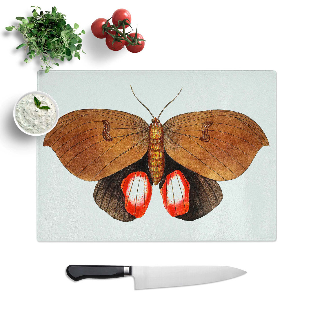 Tempered Glass Augusta Moth Chopping Board