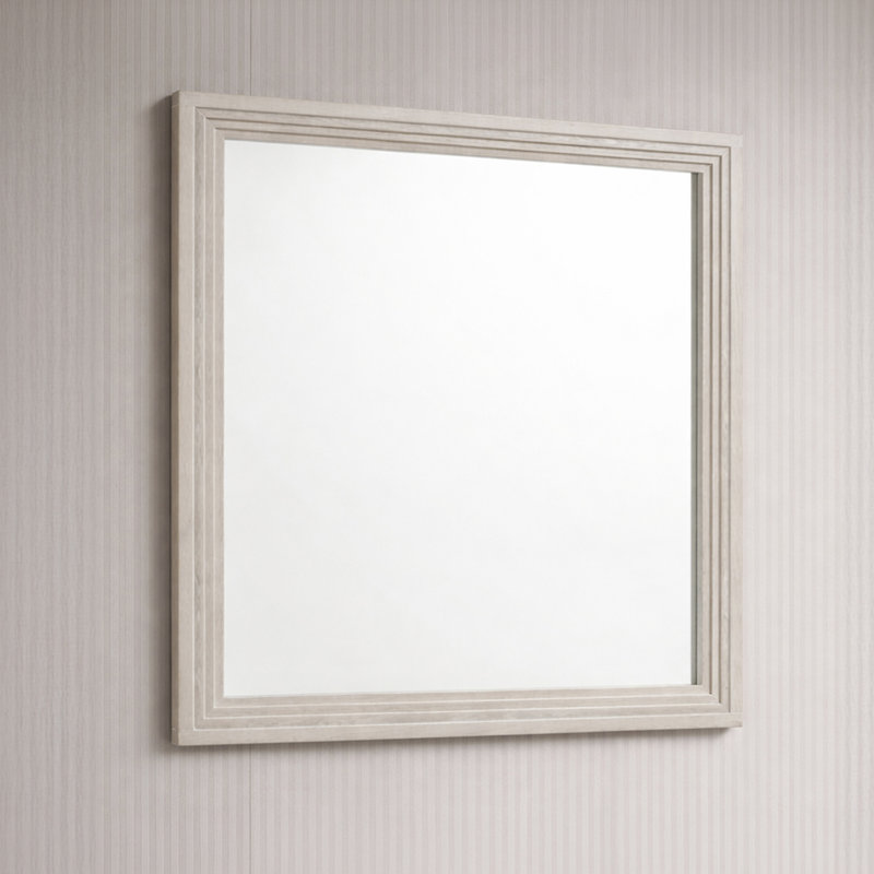 Miroir rectangulaire pour commode Liora, Rustique naturel