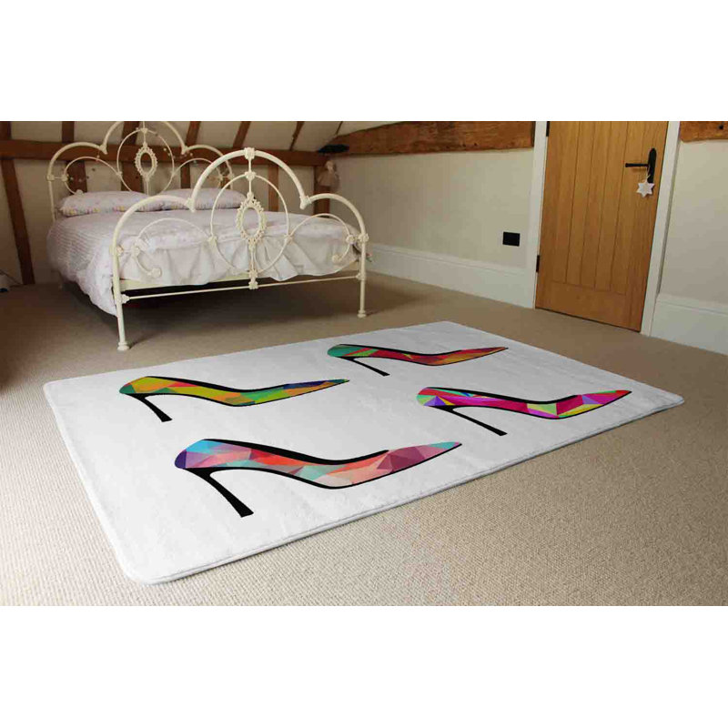 Hutchins Geometric Shag Area Rug, Rectangle 140 x 200cm