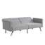 Canapé-lit pliant gris pour un appartement convertible élégant et pratique-247698021
