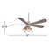 56" Alva 5 - Blade LED Standard Ceiling Fan with Remote Control and Light Kit Included