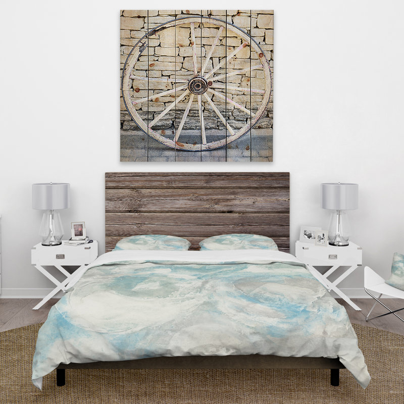 Pale Blue Shade III - Ensemble de housse de couette Modern Farmhouse - Microfibre de polyester