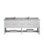 Meuble-lavabo double 84 po avec plateau Catalina-95324847