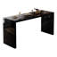 Comptoir de bar / îlot de cuisine 74,8 po en bois fritté noir moderne simple, convient pour la cuisine et le salon-2112865462