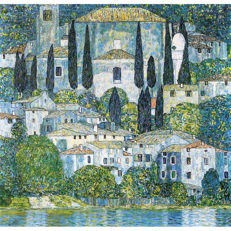Art Lark Manor Klimt, galerie d'art Gustav sur toile tendue: Kirche in Cassone, H 36 po x l 37 po