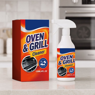 Rack 120 ml nettoyant pour four élimine puissamment la graisse lourde brûlée au four à micro-ondes plateaux de cuisson et supports nettoyant pour cuisine détachant et désodorisant.